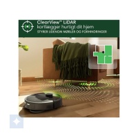iRobot Roomba Combo 105+ Robotstøvsuger og gulvvasker Sort - Billede 5