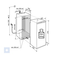 Liebherr SIFNdi 5188 Peak NoFrost integrerbart fryseskab - Billede 4