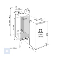 Liebherr SIFNe 5108 Pure NoFrost integrerbart fryseskab - Billede 4