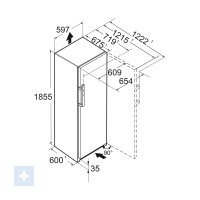 Liebherr SRsfd 5230 Plus køleskab - Billede 5