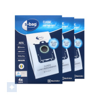 Electrolux 3 stk. E201S Classic Long Performance støvsugerposer, 12 poser - Billede 1