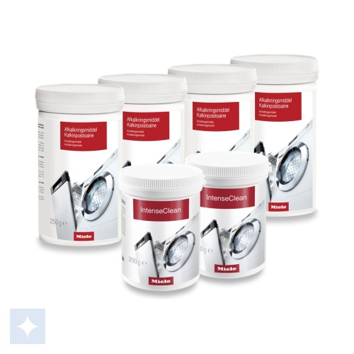 Miele Plejepakke - 4 x Afkalker og 2 x IntenseClean
