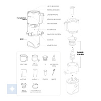 Witt By Kuvings AUTO8 Hel Slowjuicer sort - Billede 2