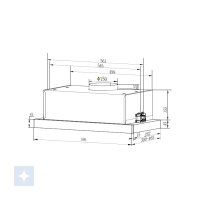Silverline SJ1001-60HV Udtræks-emhætte - Billede 2
