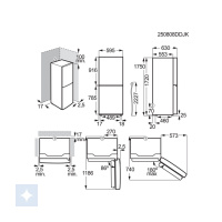 Electrolux ENB1LE3W1R fritstående køle-fryseskab - Billede 4