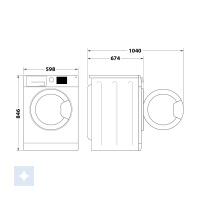Bauknecht BT 96B WB Tørretumbler - Billede 4
