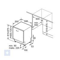 Bosch SMV4HMX08E Integrerbar opvaskemaskine - Billede 5