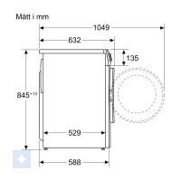 Bosch WGG254FQSN frontbetjent vaskemaskine - Billede 5