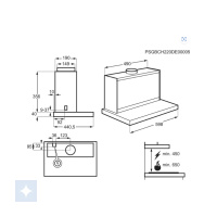 Electrolux LFG426W indbygget emhætte - Billede 2